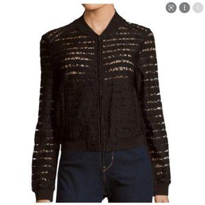BCBGMaxazria Black Kasen Lace-paneled